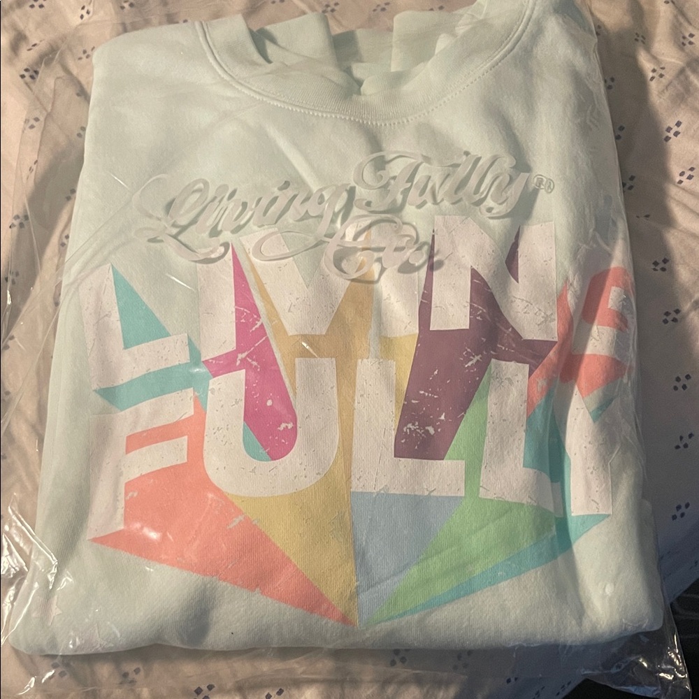 SOLD OUT Living Fully Co Pastel Sweatshirt - mint
